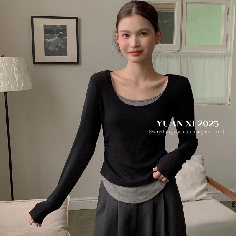 Autumn Collection: Slim-Fit Long-Sleeve Two-Piece Look Pullover Top XL (Weight 115-125)
Autumn Collection: Slim-Fit Long-Sleeve Two-Piece Look Pullover Top XL (Weight 115-125)