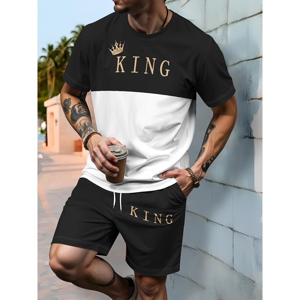 Summer Men s Casual Fashion Simple Trend Short-sleeved T-shirt Shorts Set Breathable and Versatile 6XL
Summer Men s Casual Fashion Simple Trend Short-sleeved T-shirt Shorts Set Breathable and Versatile 6XL