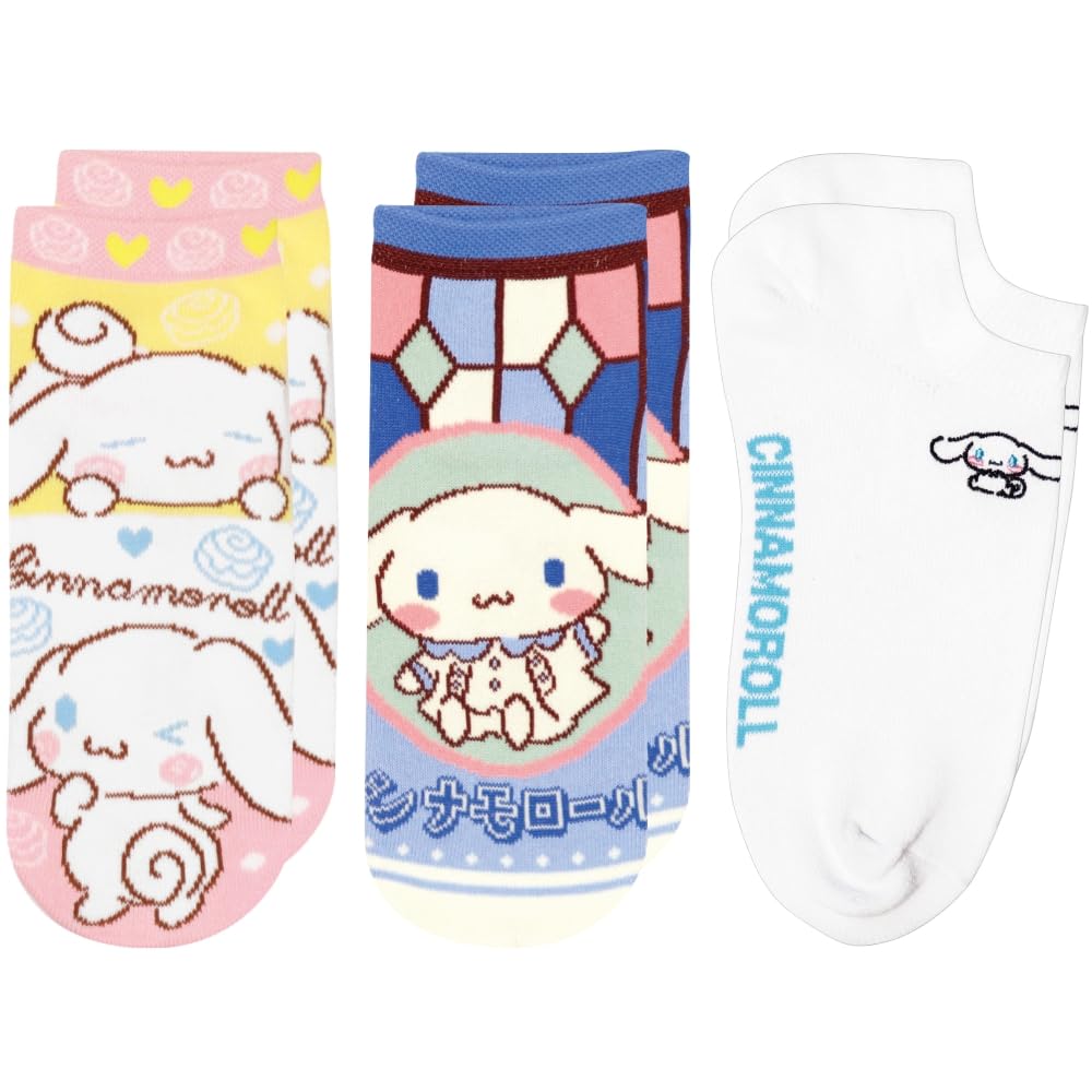Носки с персонажами Sanrio Cinnamoroll, случайные носки, набор из 3 пар, для обоих 3 пар, симпатичный детский набор носков Sanrio, 22~24 см (3 фута, всего) Женский
Носки с персонажами Sanrio Cinnamoroll, случайные носки, набор из 3 пар, для обоих 3 пар, симпатичный детский набор носков Sanrio, 22~24 см (3 фута, всего) Женский