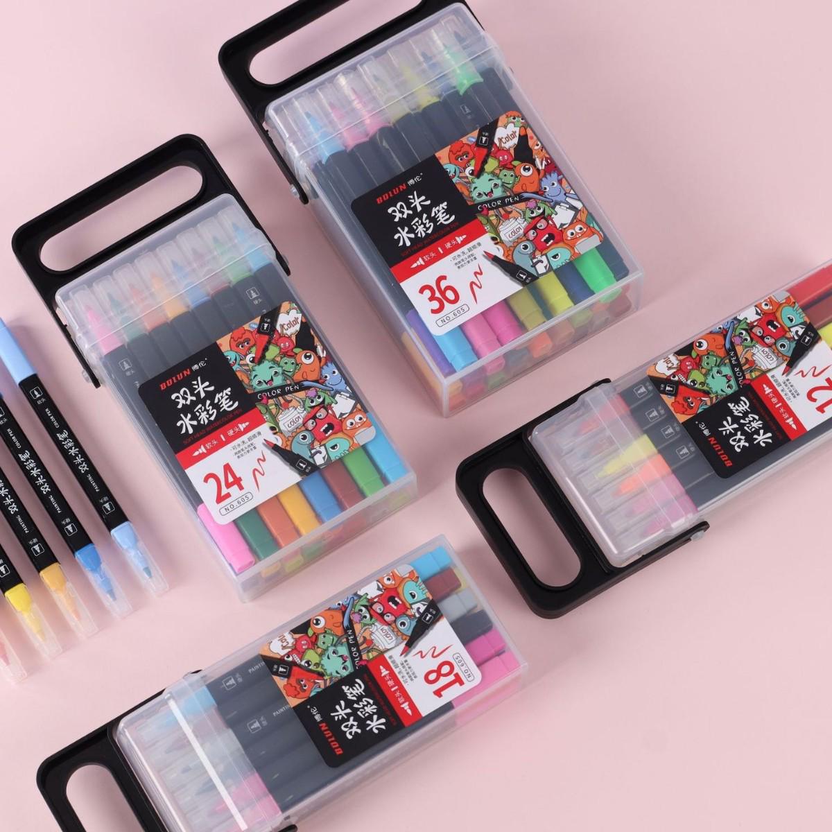 Dual-Ended Glitter Watercolor Markers for Art and Painting 18 Colors Double-ended Watercolor Pens
Dual-Ended Glitter Watercolor Markers for Art and Painting 18 Colors Double-ended Watercolor Pens
