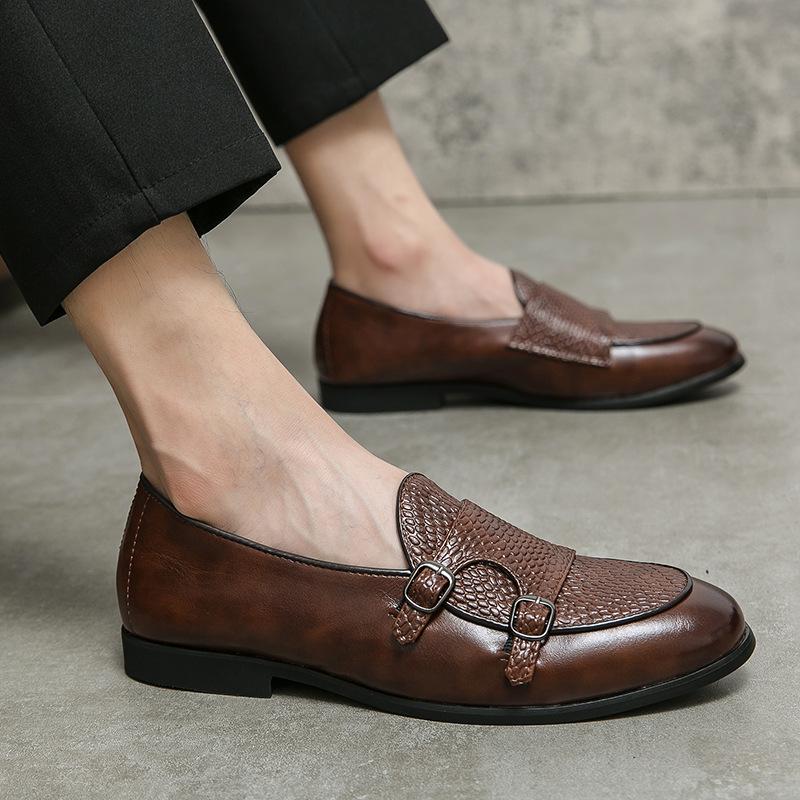 Men s shoes large size new loafers fashion trend one-pedal leather shoes personalized buckle leather shoes 38
Men s shoes large size new loafers fashion trend one-pedal leather shoes personalized buckle leather shoes 38