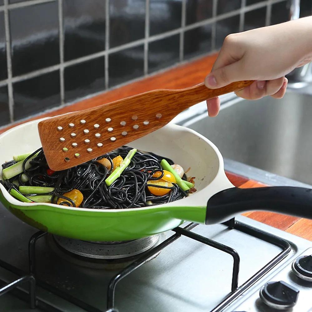 Heat Resistant Filter Shovel 24 Holes Slotted Spatula Wooden Spatula Spoon Kitchen Accessories
Heat Resistant Filter Shovel 24 Holes Slotted Spatula Wooden Spatula Spoon Kitchen Accessories