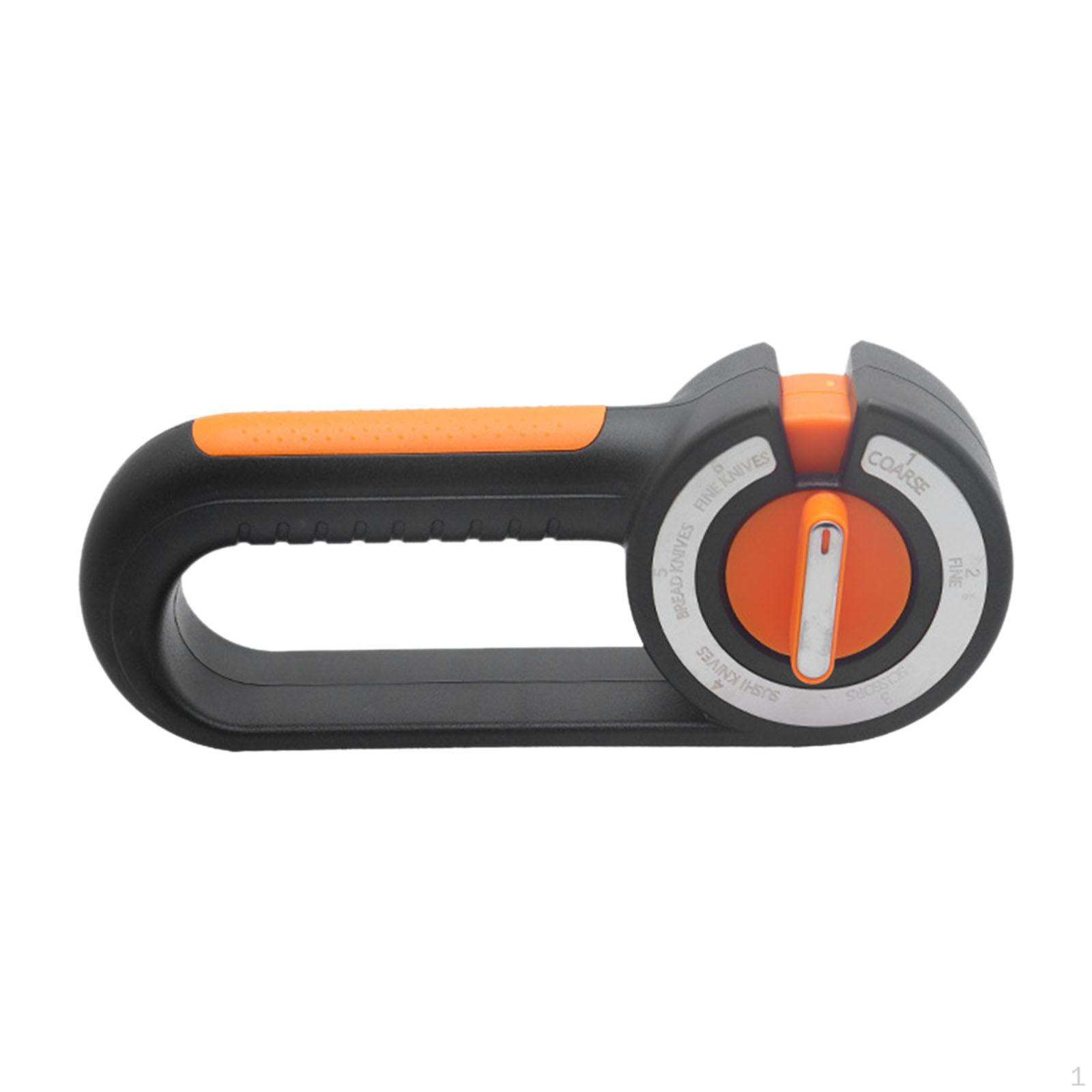 6-in-1 Knife Sharpening System with Multiple Stages Manually Adjustable for Kitchen , Orange and Black
6-in-1 Knife Sharpening System with Multiple Stages Manually Adjustable for Kitchen , Orange and Black