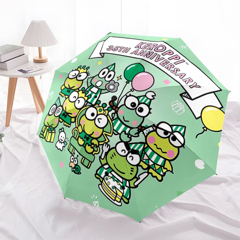 1pc Keroppi Frog Family 35th Anniversary Edition Automatic Open/Closed Umbrella - Portable Three-Fold Design with 8-Bone Iron Frame, Outdoor, Gift for
1pc Keroppi Frog Family 35th Anniversary Edition Automatic Open/Closed Umbrella - Portable Three-Fold Design with 8-Bone Iron Frame, Outdoor, Gift for