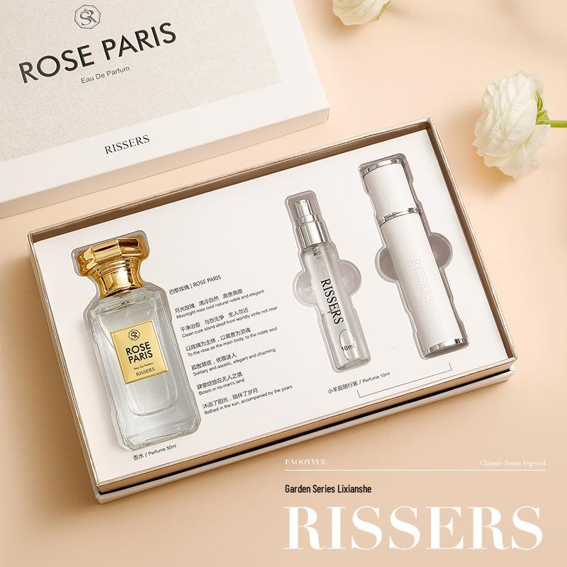RISSERS Paris Rose Подарочный набор Женская свежая стойкая туалетная вода Gift Box + 10ml Sample + Small Leather Tube
RISSERS Paris Rose Подарочный набор Женская свежая стойкая туалетная вода Gift Box + 10ml Sample + Small Leather Tube