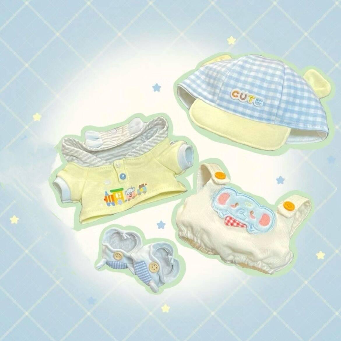 20cm Cute Cartoon Elephant Cotton Doll Clothes and Accessories
20cm Cute Cartoon Elephant Cotton Doll Clothes and Accessories