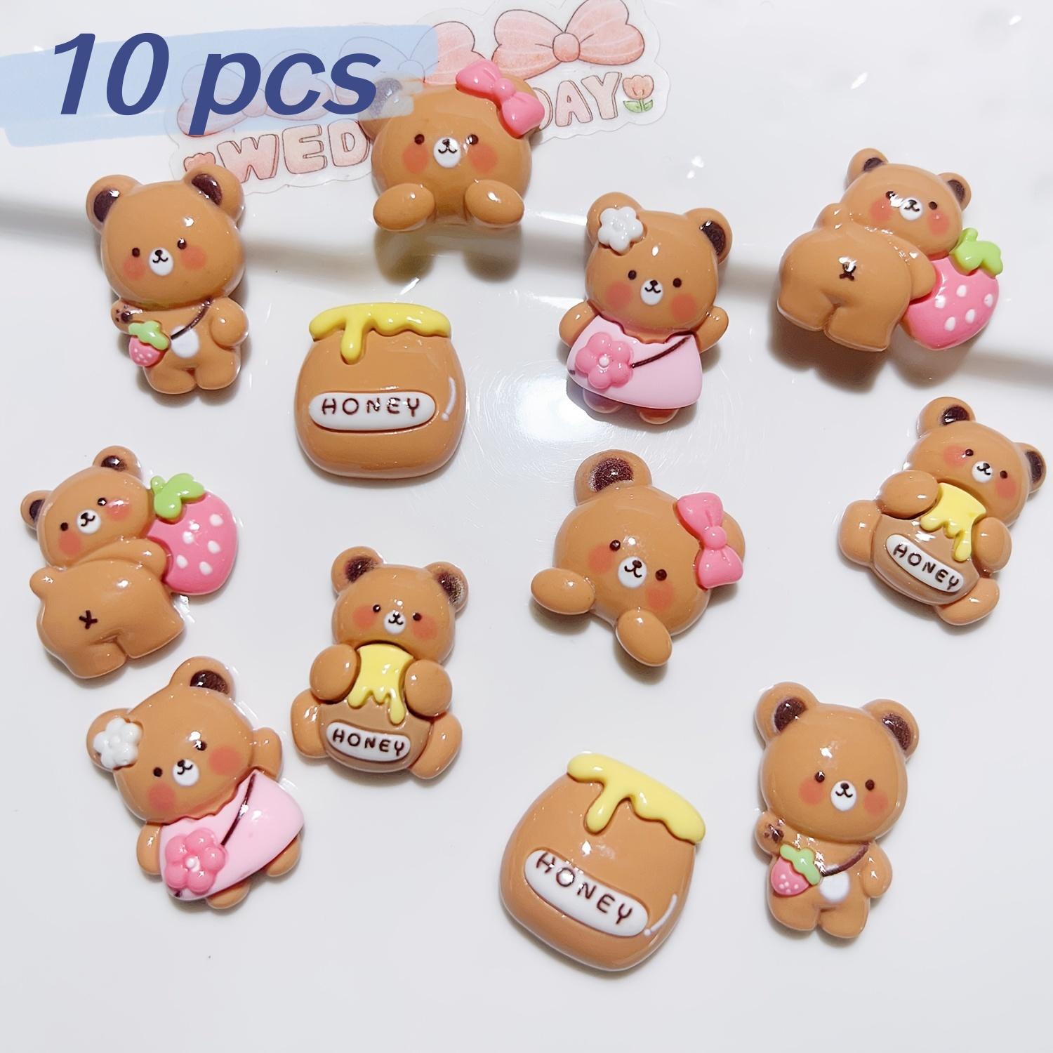 10 Pieces Mixed Color Honey Bear Flat Back DIY Resin Charms, Animal Theme Decorative Stickers for Scrapbooking, Weddings, Earrin
10 Pieces Mixed Color Honey Bear Flat Back DIY Resin Charms, Animal Theme Decorative Stickers for Scrapbooking, Weddings, Earrin