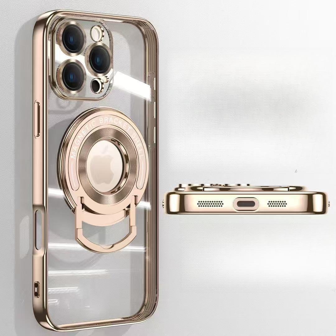 Suitable for Iphone16 Pull Rod Magnetic Attraction Phone Case Electroplated Stand, Transparent Anti-drop Protective Case for Apple 15ProMax iPhone11pro
Suitable for Iphone16 Pull Rod Magnetic Attraction Phone Case Electroplated Stand, Transparent Anti-drop Protective Case for Apple 15ProMax iPhone11pro
