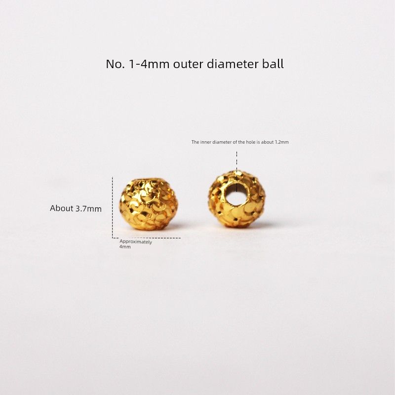 S925 Silver Plated Mush Ice Loose Beads round Pearl Necklace Bracelet Wrist Chain Handmade DIY Accessories Ornaments No. 1-4mm outer diameter ball
S925 Silver Plated Mush Ice Loose Beads round Pearl Necklace Bracelet Wrist Chain Handmade DIY Accessories Ornaments No. 1-4mm outer diameter ball