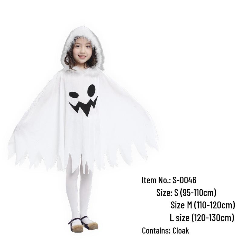 Halloween Kids White Ghost Hooded Costume Large
Halloween Kids White Ghost Hooded Costume Large