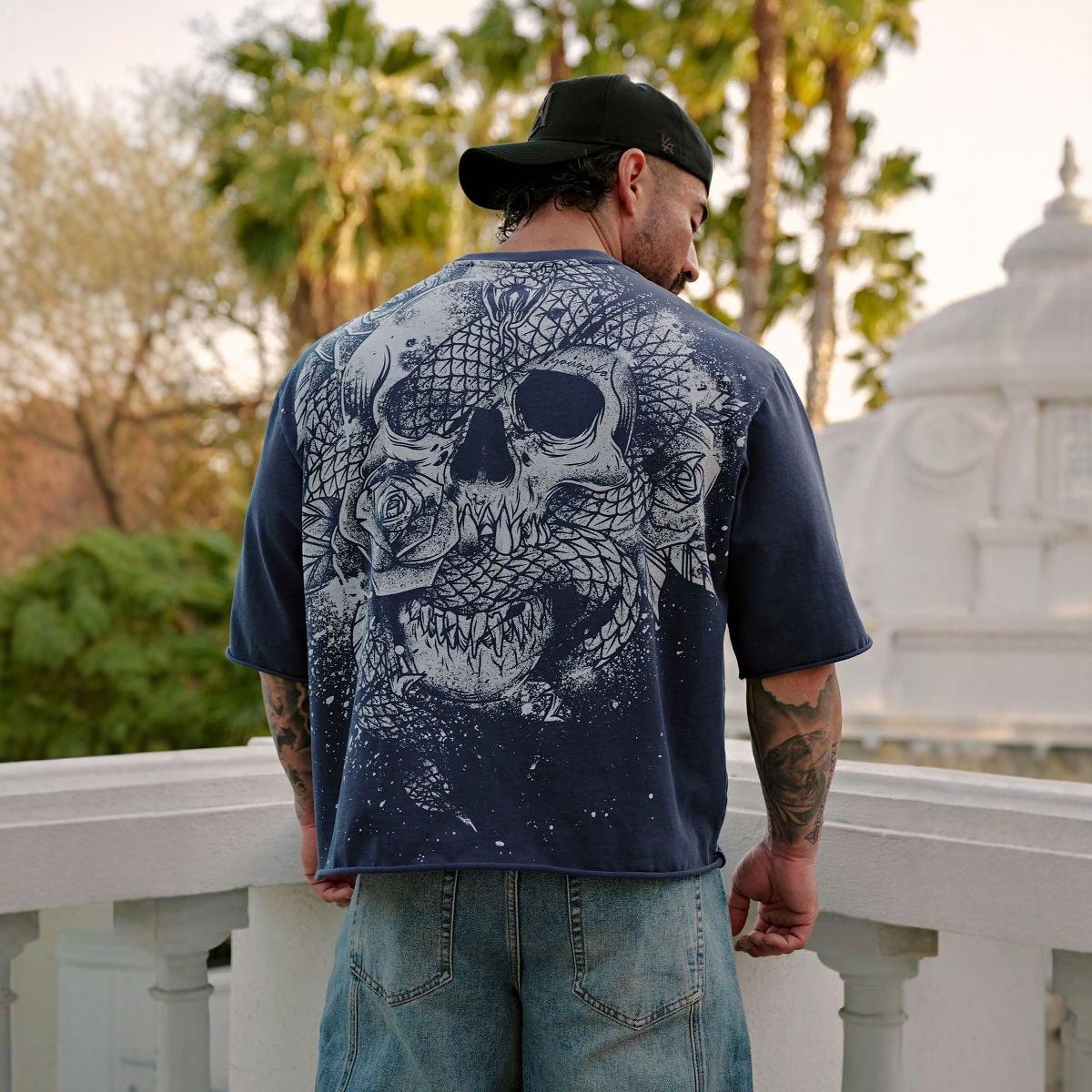 American YOUNGE Men s Plus Size Loose Fit Skull T-Shirt - Cotton Short Sleeve for Fitness and Casual Summer Wear S червоний
American YOUNGE Men s Plus Size Loose Fit Skull T-Shirt - Cotton Short Sleeve for Fitness and Casual Summer Wear S червоний