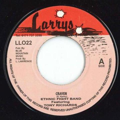 7inch Record ETHNIC FIGHT BAND, TONY RICHARDS - Craven / Night Shift The Tribute To LL022 Larrys UK 1994 UK Reggae, Ska & Dub
7inch Record ETHNIC FIGHT BAND, TONY RICHARDS - Craven / Night Shift The Tribute To LL022 Larrys UK 1994 UK Reggae, Ska & Dub