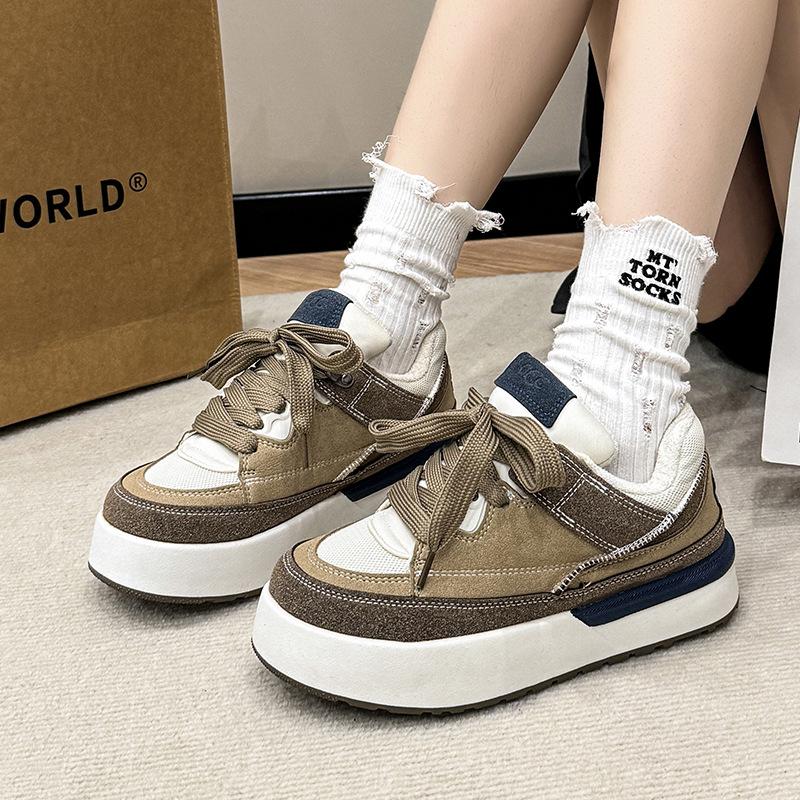 Thick-soled trend round head board shoes women s 2024 new autumn and winter low-top warm and comfortable lace-up fashion sports and leisure shoes 35 бежевый
Thick-soled trend round head board shoes women s 2024 new autumn and winter low-top warm and comfortable lace-up fashion sports and leisure shoes 35 бежевый