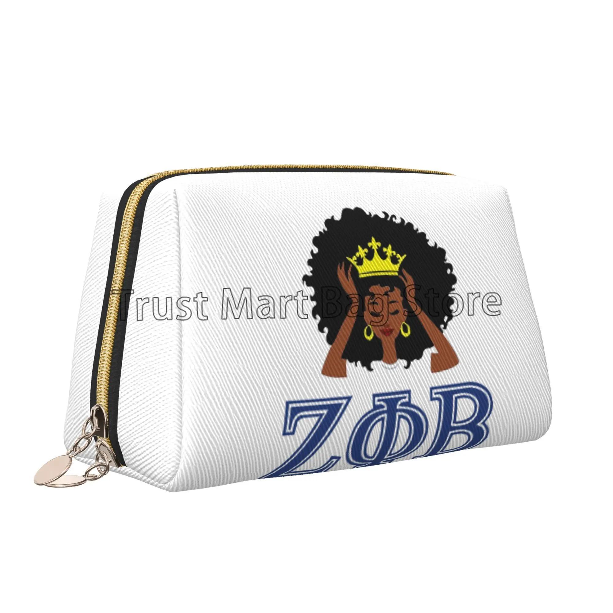 Zeta Phi Beta Print Large Makeup Bag Leather Women Travel Toiletry Pouch Cosmetic Bags Portable Multifunctional Storage Bag Gift
Zeta Phi Beta Print Large Makeup Bag Leather Women Travel Toiletry Pouch Cosmetic Bags Portable Multifunctional Storage Bag Gift