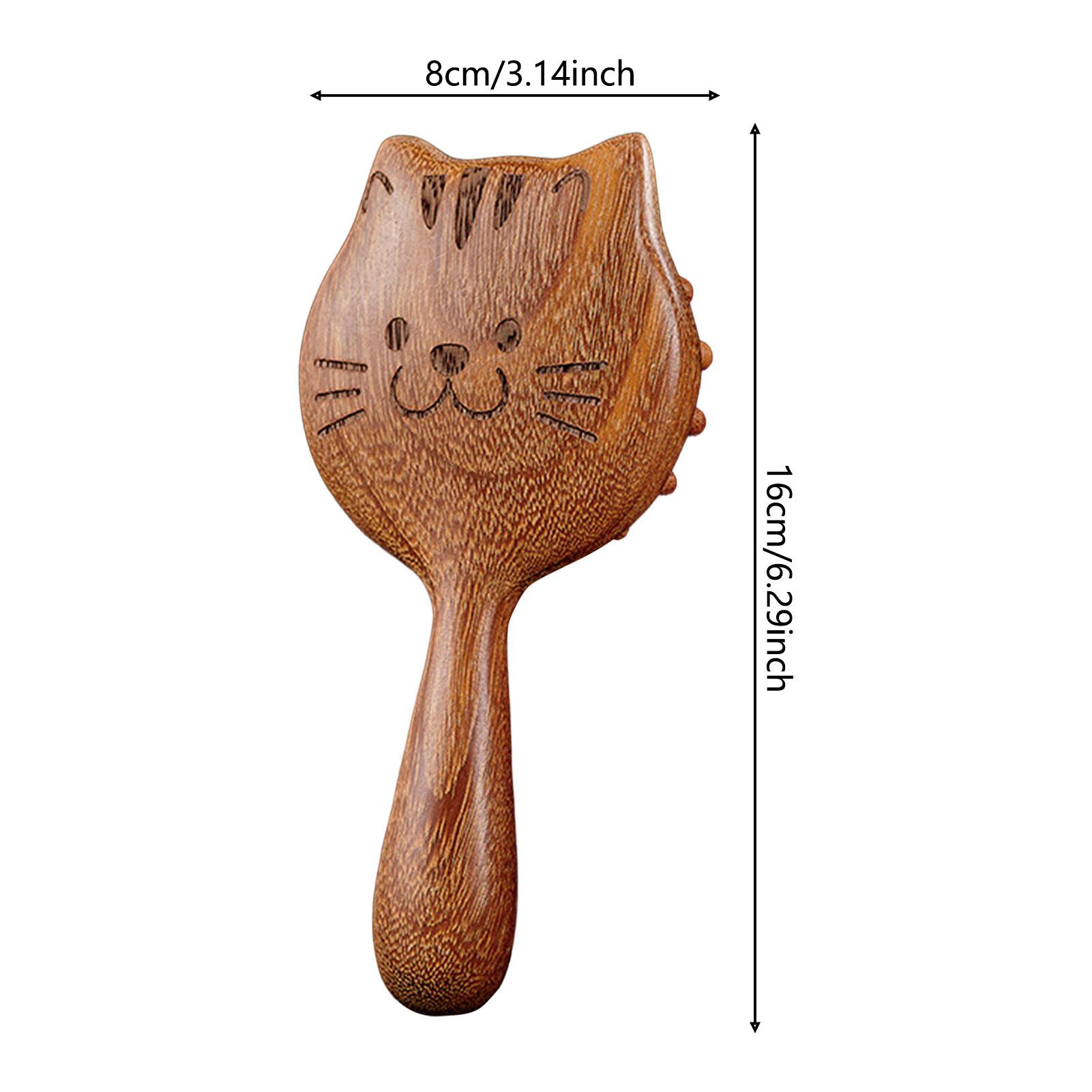 Sandalwood Cat Shaped Scalp Massage Brush for Dry Wet Hair Travel Size Wooden Comb for Men Women Kids Head Care Tool
Sandalwood Cat Shaped Scalp Massage Brush for Dry Wet Hair Travel Size Wooden Comb for Men Women Kids Head Care Tool
