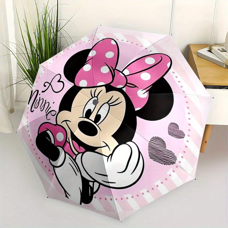 Minnie Mouse,Pink Bow Automatic Folding Umbrella - Simple 8-Rib Design, Bright Cartoon Pattern, Durable Iron Frame, Suitable For Travel, Out
Minnie Mouse,Pink Bow Automatic Folding Umbrella - Simple 8-Rib Design, Bright Cartoon Pattern, Durable Iron Frame, Suitable For Travel, Out