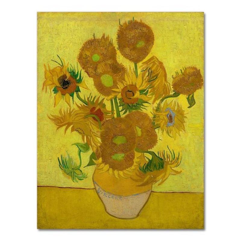 Vincent van gogh golden sunflower poster print flower vase oil painting canvas art modern wall painting for the living room 21*30cm No Frame
Vincent van gogh golden sunflower poster print flower vase oil painting canvas art modern wall painting for the living room 21*30cm No Frame