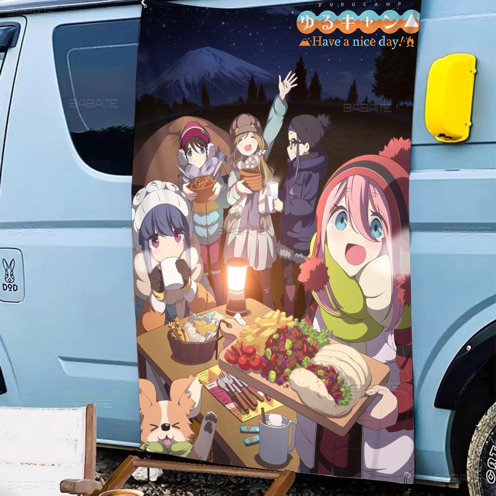 Anime Yuru Camp High End Quality Banner Printing Artistic Atmosphere Style Camping Flag 74x94cm(29x37in)
Anime Yuru Camp High End Quality Banner Printing Artistic Atmosphere Style Camping Flag 74x94cm(29x37in)