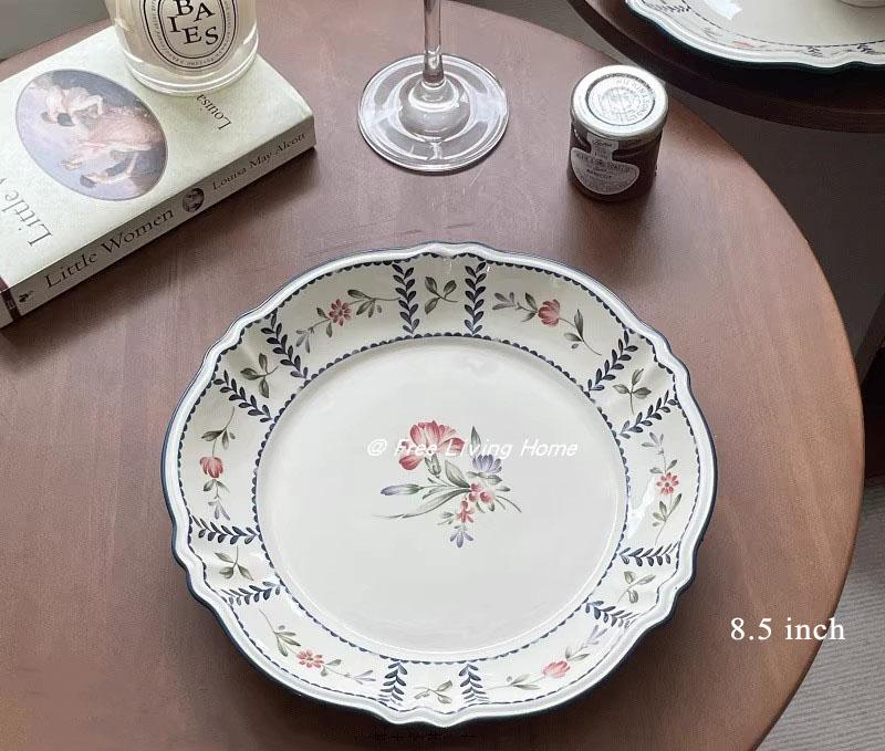 French Style Vintage Flower Ceramic Plate New Household 8~8.5 Inch Cake Dessert Dishes Flower Shape High Aesthetic Tableware
French Style Vintage Flower Ceramic Plate New Household 8~8.5 Inch Cake Dessert Dishes Flower Shape High Aesthetic Tableware