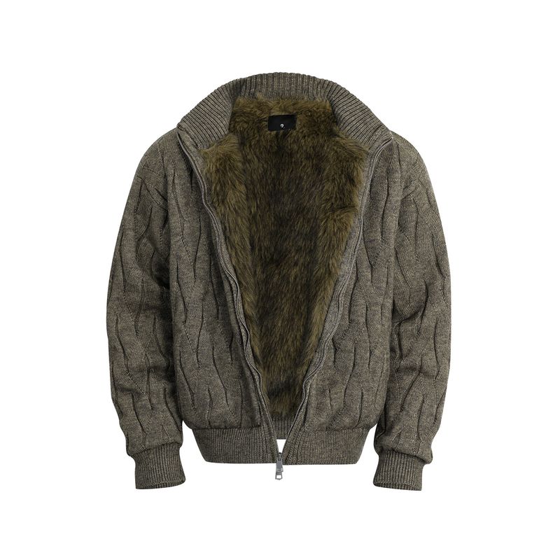 Kisko Winter American-Style Fleece-Lined Thickened Cable Knit Warm Sweater for Men and Women, Relaxed Casual Jacket Brown XL
Kisko Winter American-Style Fleece-Lined Thickened Cable Knit Warm Sweater for Men and Women, Relaxed Casual Jacket Brown XL