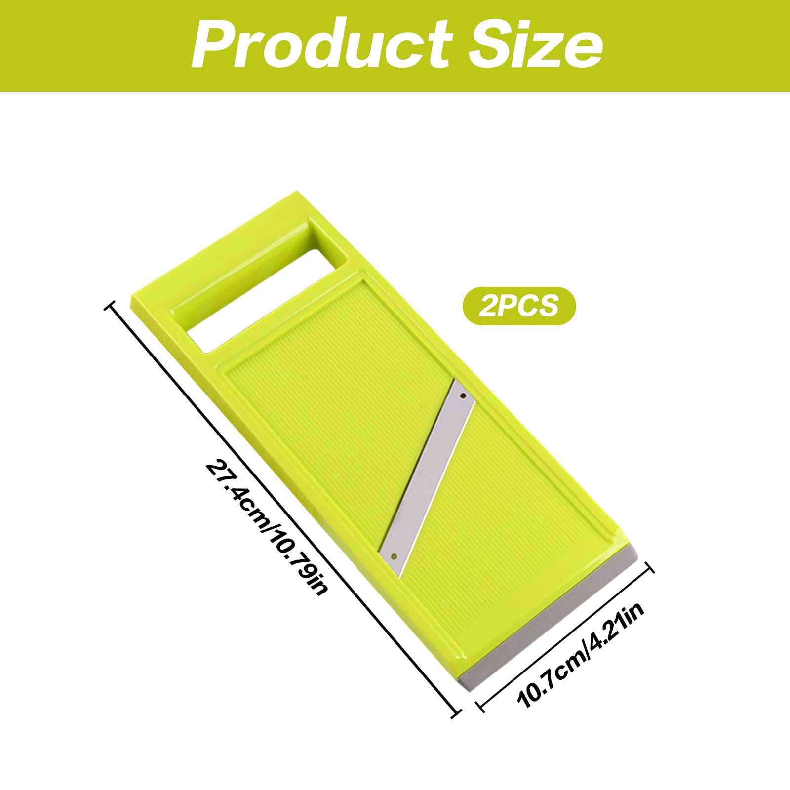 2-Pack Handheld Mandoline Slicers - Stainless Steel for Fruits & Vegetables
2-Pack Handheld Mandoline Slicers - Stainless Steel for Fruits & Vegetables