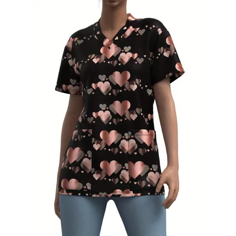 Женский винтажный хирургический халат с цветочным принтом, топы, короткий рукав, V-образный вырез, рубашка для медсестры, униформа с карманами, футболка, рабочие топы для медсестер XL
Женский винтажный хирургический халат с цветочным принтом, топы, короткий рукав, V-образный вырез, рубашка для медсестры, униформа с карманами, футболка, рабочие топы для медсестер XL