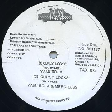 12inch Record YAMI BOLO - Curly Locks TXI864137 Taxi Production Jamaica Reggae, Ska & Dub Used
12inch Record YAMI BOLO - Curly Locks TXI864137 Taxi Production Jamaica Reggae, Ska & Dub Used