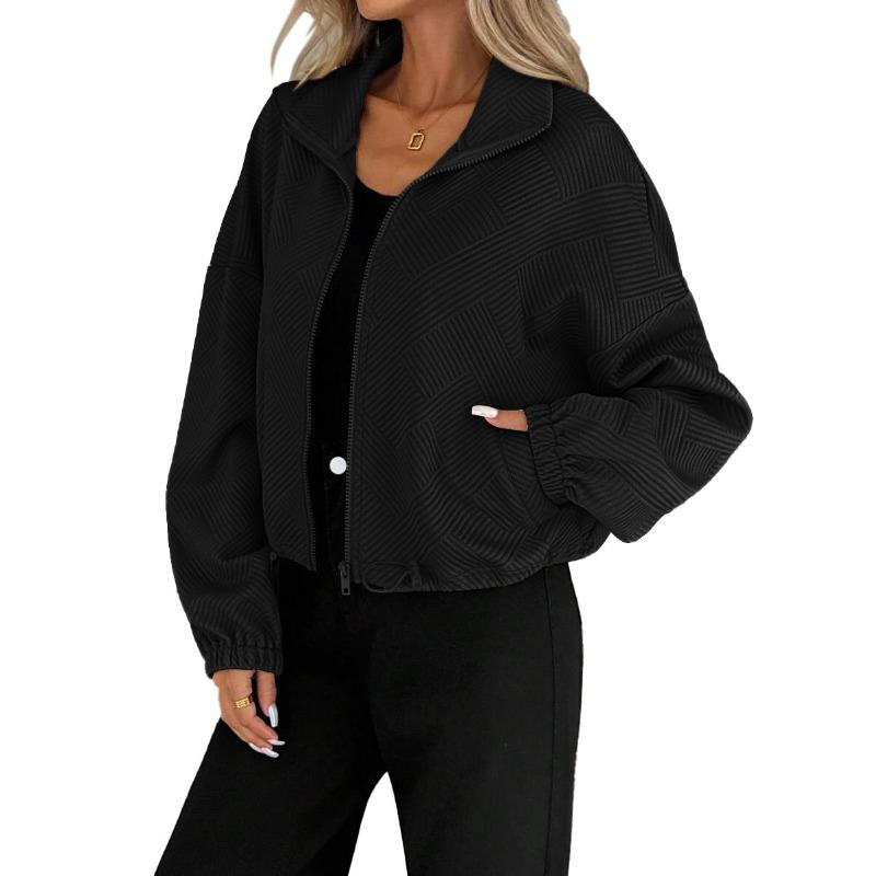Осень Зима Воротник-стойка Однотонный Повседневный Модный Кардиган Пальто Женская Куртка на Молнии с Кулиской Топ S чёрный
Осень Зима Воротник-стойка Однотонный Повседневный Модный Кардиган Пальто Женская Куртка на Молнии с Кулиской Топ S чёрный