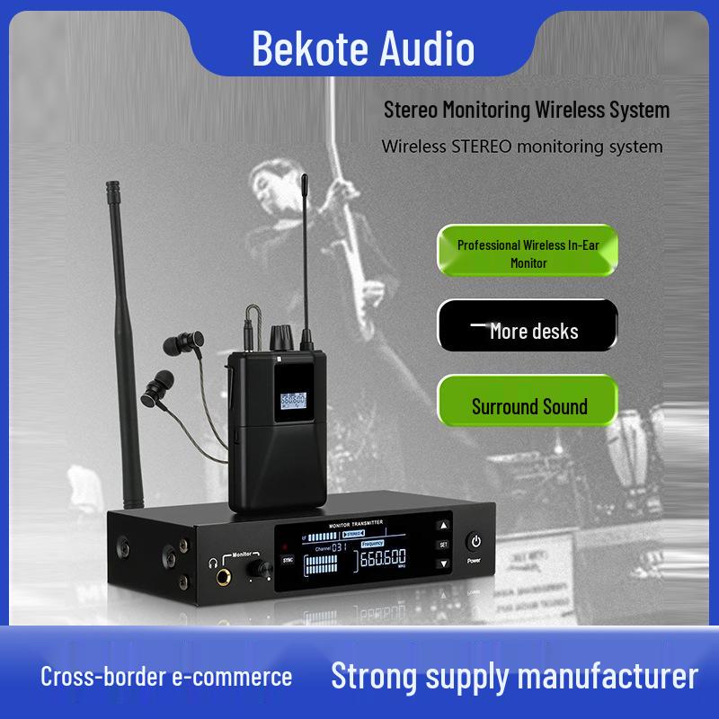 Pro Stereo Wireless In-Ear Monitor Earbuds with Color Display, Soundproof Noise Cancelling for Stage Performances
Pro Stereo Wireless In-Ear Monitor Earbuds with Color Display, Soundproof Noise Cancelling for Stage Performances