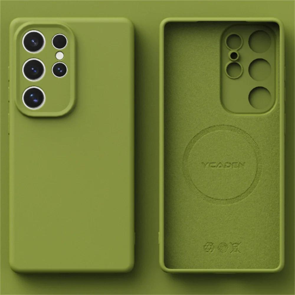For For Samsung Galaxy S24 S23 S22 Ultra Plus Soft Liquid Silicone Magnetic Wireless Charge Shockproof Solid Case Protection Cover For Galaxy S23 Plus
For For Samsung Galaxy S24 S23 S22 Ultra Plus Soft Liquid Silicone Magnetic Wireless Charge Shockproof Solid Case Protection Cover For Galaxy S23 Plus