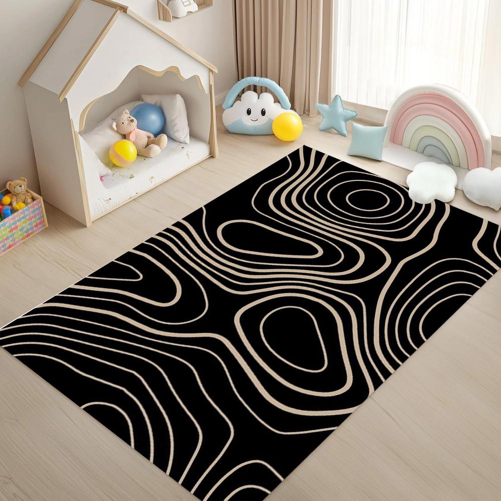 Abstract Swirl Line Pattern Soft Area Rug Non Slip Decorative Floor Mat for Living Room Bedroom Kids Playroom Modern Home Decor 40X60cm
Abstract Swirl Line Pattern Soft Area Rug Non Slip Decorative Floor Mat for Living Room Bedroom Kids Playroom Modern Home Decor 40X60cm