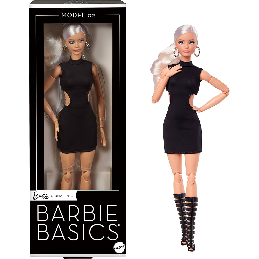 Barbie Basic Platinum Blonde Signature Black Dress-Up Doll House Toy for Ages 6 and Up
Barbie Basic Platinum Blonde Signature Black Dress-Up Doll House Toy for Ages 6 and Up