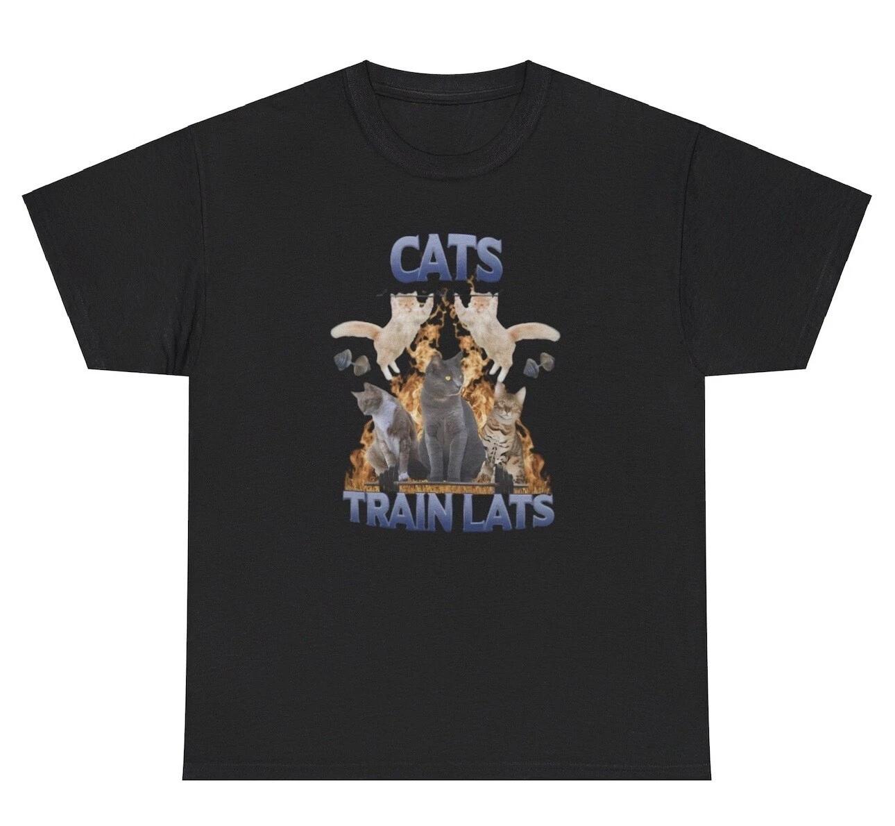 Cats Train Lats Gym T Shirt Funny Silly Back Day Bodybuilder Pump Cover Humor Te M
Cats Train Lats Gym T Shirt Funny Silly Back Day Bodybuilder Pump Cover Humor Te M
