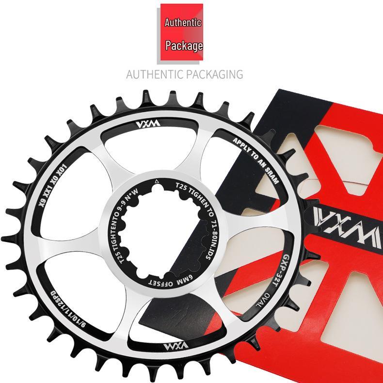 VXM GXP Direct Mount Oval Chainring: 32/34/36T, 6mm Offset Crankset for Mountain Bikes. 32T
VXM GXP Direct Mount Oval Chainring: 32/34/36T, 6mm Offset Crankset for Mountain Bikes. 32T