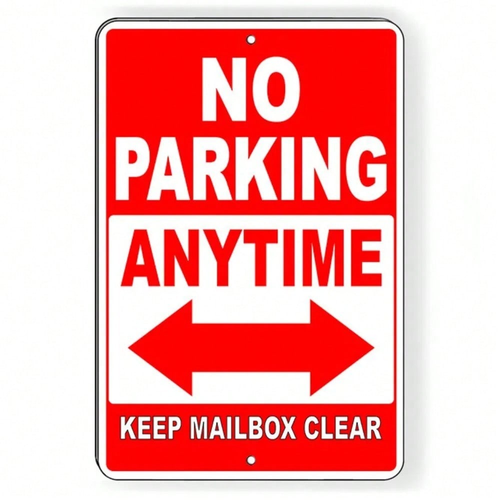 PostBoxGuard Weatherproof Sign No Parking Anytime Mailbox Keep Clear Fade Free 20X30 різнокольоровий
PostBoxGuard Weatherproof Sign No Parking Anytime Mailbox Keep Clear Fade Free 20X30 різнокольоровий