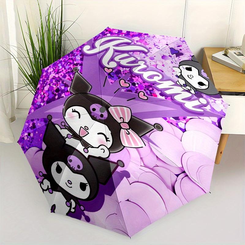 Kuromi,Cute Automatic Folding Umbrella-Simple 8-Rib Design, Bright Cartoon Pattern, Durable Iron Frame, Suitable For Travel, Outdoor, Beach-
Kuromi,Cute Automatic Folding Umbrella-Simple 8-Rib Design, Bright Cartoon Pattern, Durable Iron Frame, Suitable For Travel, Outdoor, Beach-