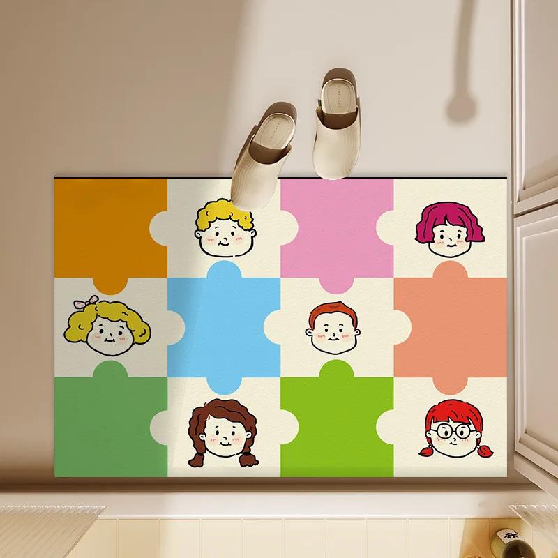 Puzzle Piece Design Carpet Cartoon Rug Colorful Block Mat Kids Friendly for Entryway Home Decoration Floor Mat Door Welcome Ma 40cmx60cm
Puzzle Piece Design Carpet Cartoon Rug Colorful Block Mat Kids Friendly for Entryway Home Decoration Floor Mat Door Welcome Ma 40cmx60cm