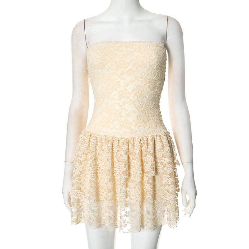 G25Ds012 Cross-Border European and American Spring and Summer New Women s Clothing Elegant and Sweet Tube Top Backless Cake Skirt Short Dress Yellow S
G25Ds012 Cross-Border European and American Spring and Summer New Women s Clothing Elegant and Sweet Tube Top Backless Cake Skirt Short Dress Yellow S