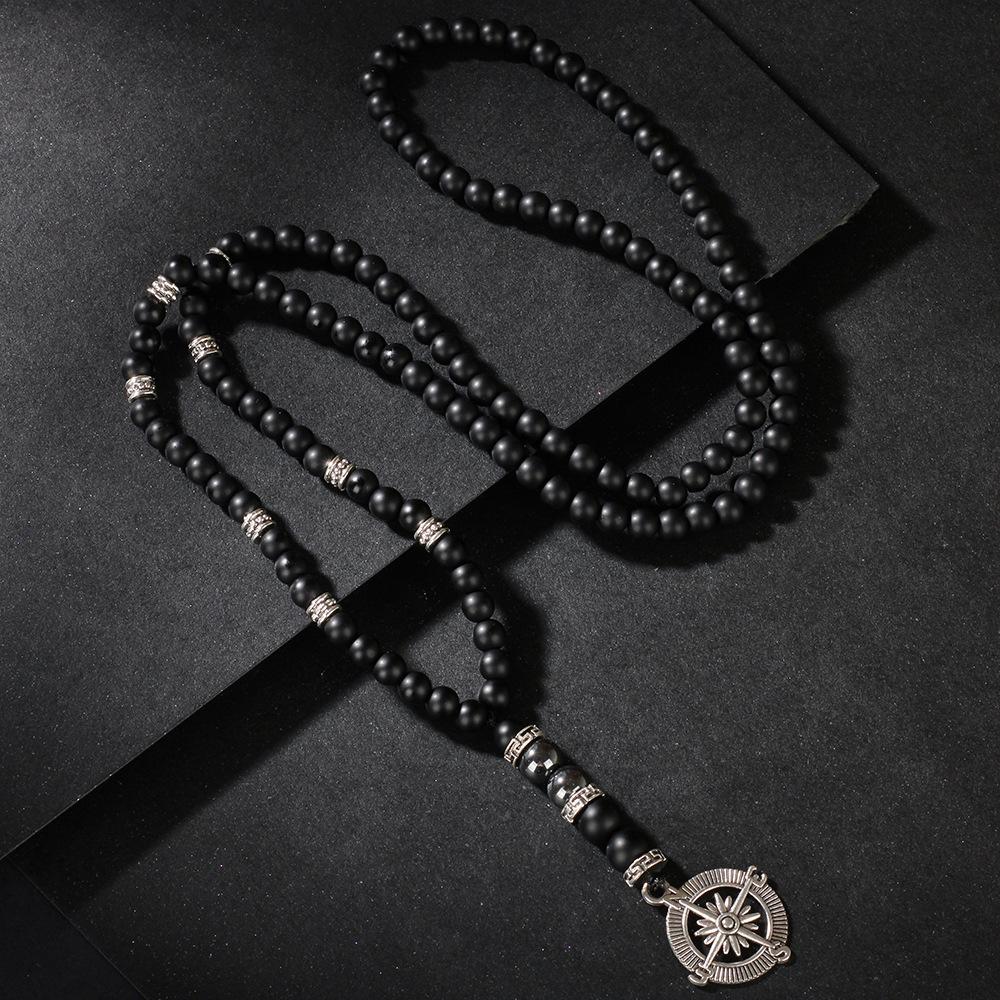 Black Long Necklace Women S Compass Pendant Metal Spacer Beaded Necklace Jewelry Men S Fashion Versatile
Black Long Necklace Women S Compass Pendant Metal Spacer Beaded Necklace Jewelry Men S Fashion Versatile