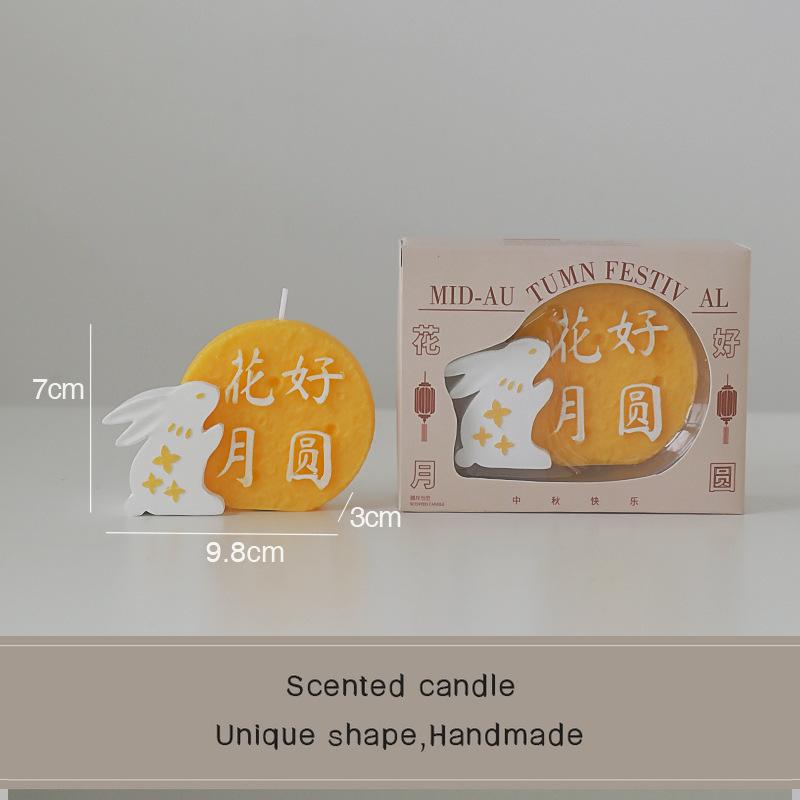 Сувенирная ароматерапевтическая свеча Аромат для атмосферы Креативный подарок ручной работы Воск в форме Лунного кролика 3
Сувенирная ароматерапевтическая свеча Аромат для атмосферы Креативный подарок ручной работы Воск в форме Лунного кролика 3