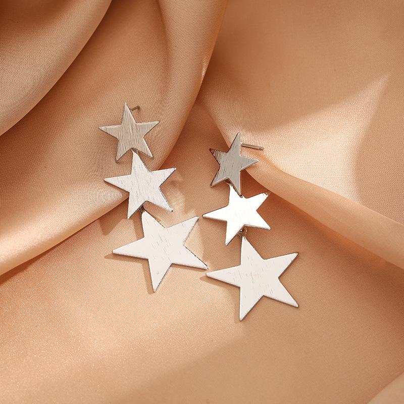Frosting Metal Star Drop Earrings for Women Wedding Party Trendy Statement Zircon Golden Copper Color Long Dangle Earrings
Frosting Metal Star Drop Earrings for Women Wedding Party Trendy Statement Zircon Golden Copper Color Long Dangle Earrings