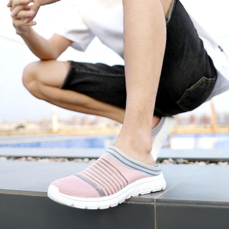 Large size couple shoes couple half slippers casual shoes bag head, fly-woven light shoes 37 рожевий
Large size couple shoes couple half slippers casual shoes bag head, fly-woven light shoes 37 рожевий