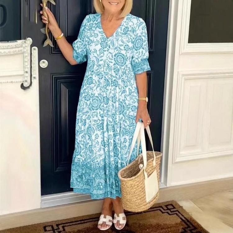 Spring Summer Fashion Floral Print Casual Dress Loose V Neck Short Sleeve Women XXXXXL
Spring Summer Fashion Floral Print Casual Dress Loose V Neck Short Sleeve Women XXXXXL
