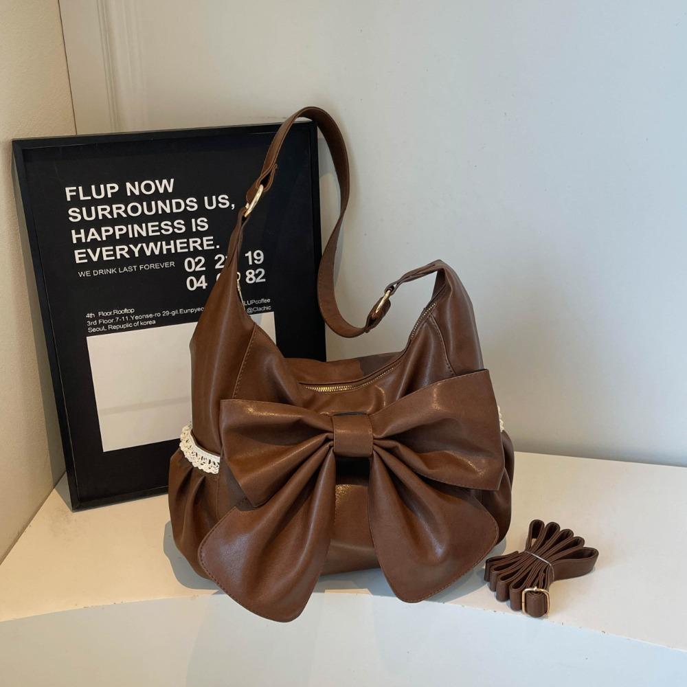High Quality with Large Bow Lace Shoulder Bag PU Leather Casual Crossbody Bag Waterproof Large Capacity Handbag
High Quality with Large Bow Lace Shoulder Bag PU Leather Casual Crossbody Bag Waterproof Large Capacity Handbag
