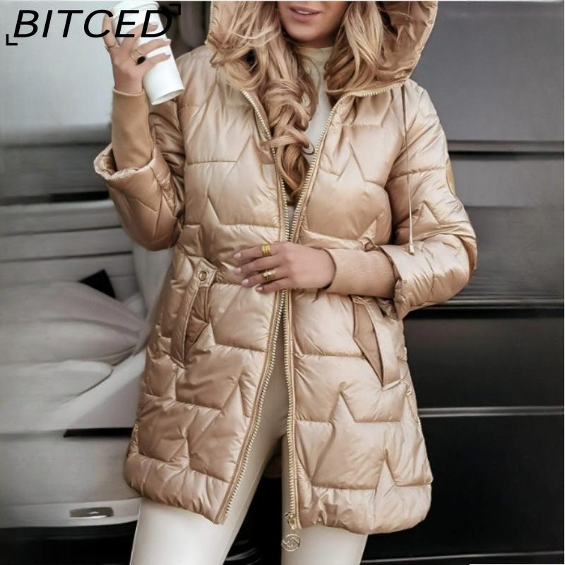 BITCED Осінньо-зимова бавовняна куртка з капюшоном - Стиль середньої довжини XXXL шампанського
BITCED Осінньо-зимова бавовняна куртка з капюшоном - Стиль середньої довжини XXXL шампанського