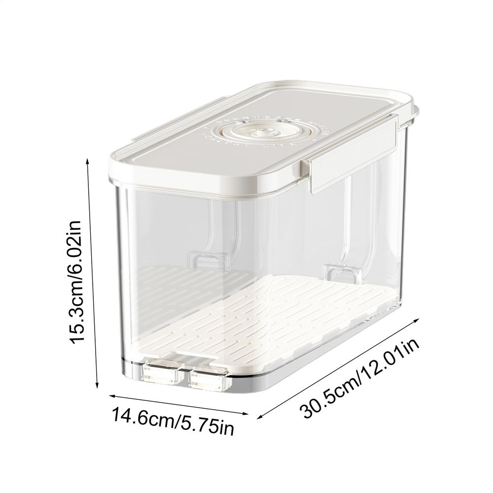 Vacuum Food Storage Box Sealed Fresh-Keeping Large Capacity Food Dispenser with Vacuum Pump Transparent Storage Container 4.5L білий
Vacuum Food Storage Box Sealed Fresh-Keeping Large Capacity Food Dispenser with Vacuum Pump Transparent Storage Container 4.5L білий