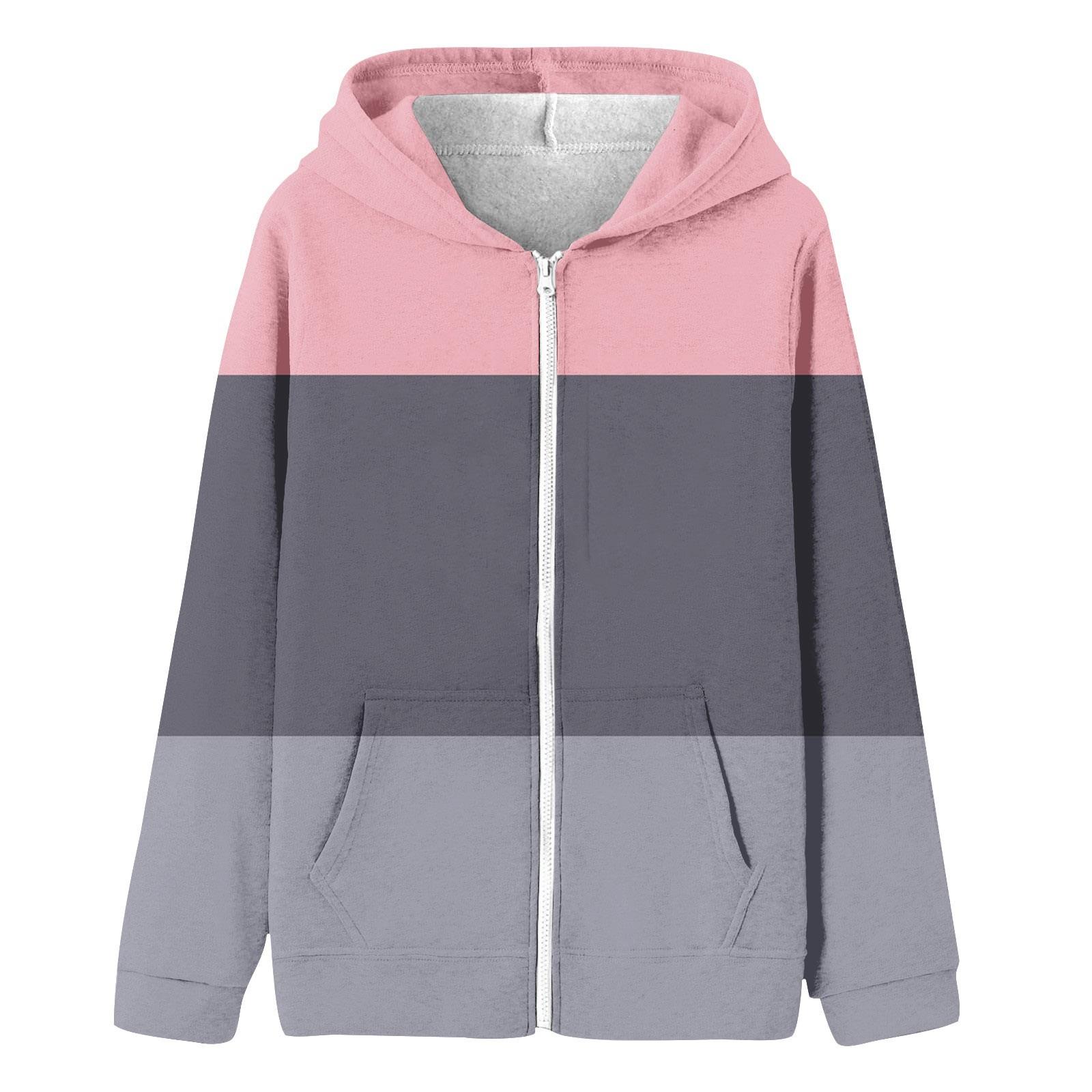 Женская мода свободного покроя повседневное повседневное пальто с длинными рукавами и капюшоном на молнии с принтом L розовый
Женская мода свободного покроя повседневное повседневное пальто с длинными рукавами и капюшоном на молнии с принтом L розовый