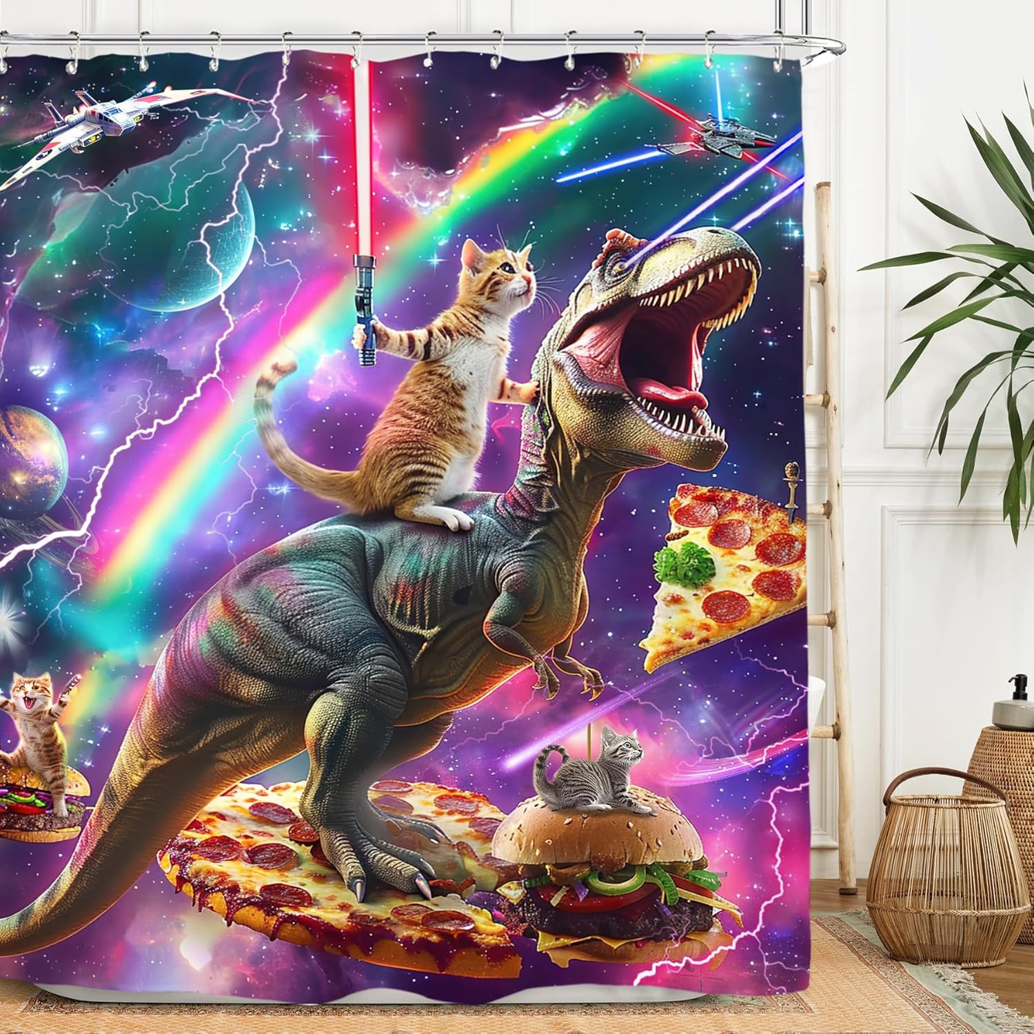 Dog Funny Abstract Oil Painting Shower Curtain Set Bulldog Colorful Pet Cute Puppy Artwork Animal Polyester Waterproof Cloth W60H190(CM)-1 Pcs
Dog Funny Abstract Oil Painting Shower Curtain Set Bulldog Colorful Pet Cute Puppy Artwork Animal Polyester Waterproof Cloth W60H190(CM)-1 Pcs
