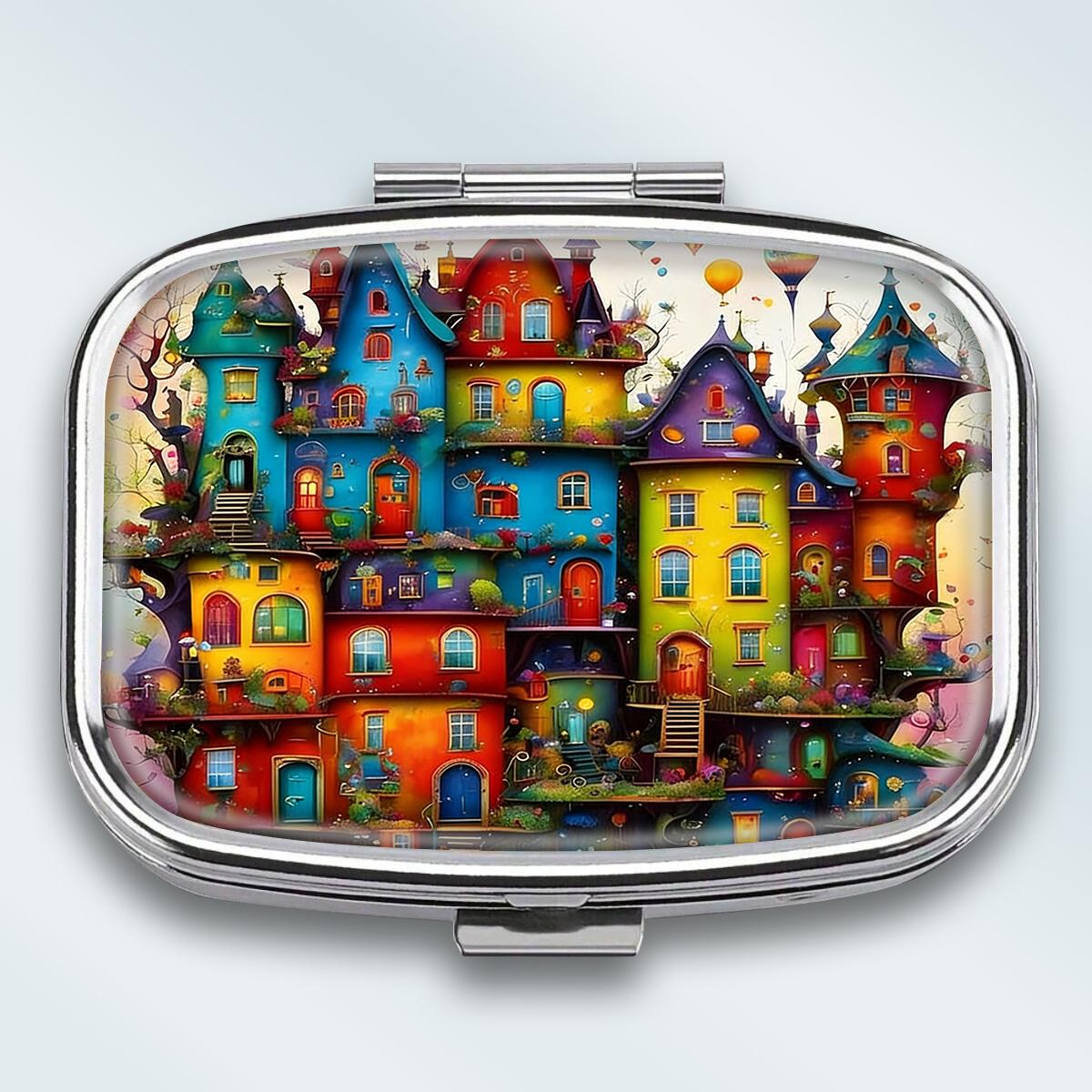 Portable Pill Box with 2 Compartments, Mini Metal Medicine Organizer Case, Cute Printed Pill Container for Vitamins, Pills, Jewelry, Travel, Daily Use разноцветный
Portable Pill Box with 2 Compartments, Mini Metal Medicine Organizer Case, Cute Printed Pill Container for Vitamins, Pills, Jewelry, Travel, Daily Use разноцветный