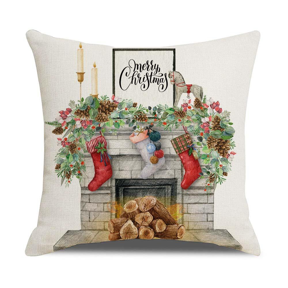 Christmas Pillow Cover Nordic Linen Christmas Flower Basket Sofa Living Room Pillow Cover Cushion Set Premium Durable 45 * 45Cm (without pillow core)
Christmas Pillow Cover Nordic Linen Christmas Flower Basket Sofa Living Room Pillow Cover Cushion Set Premium Durable 45 * 45Cm (without pillow core)